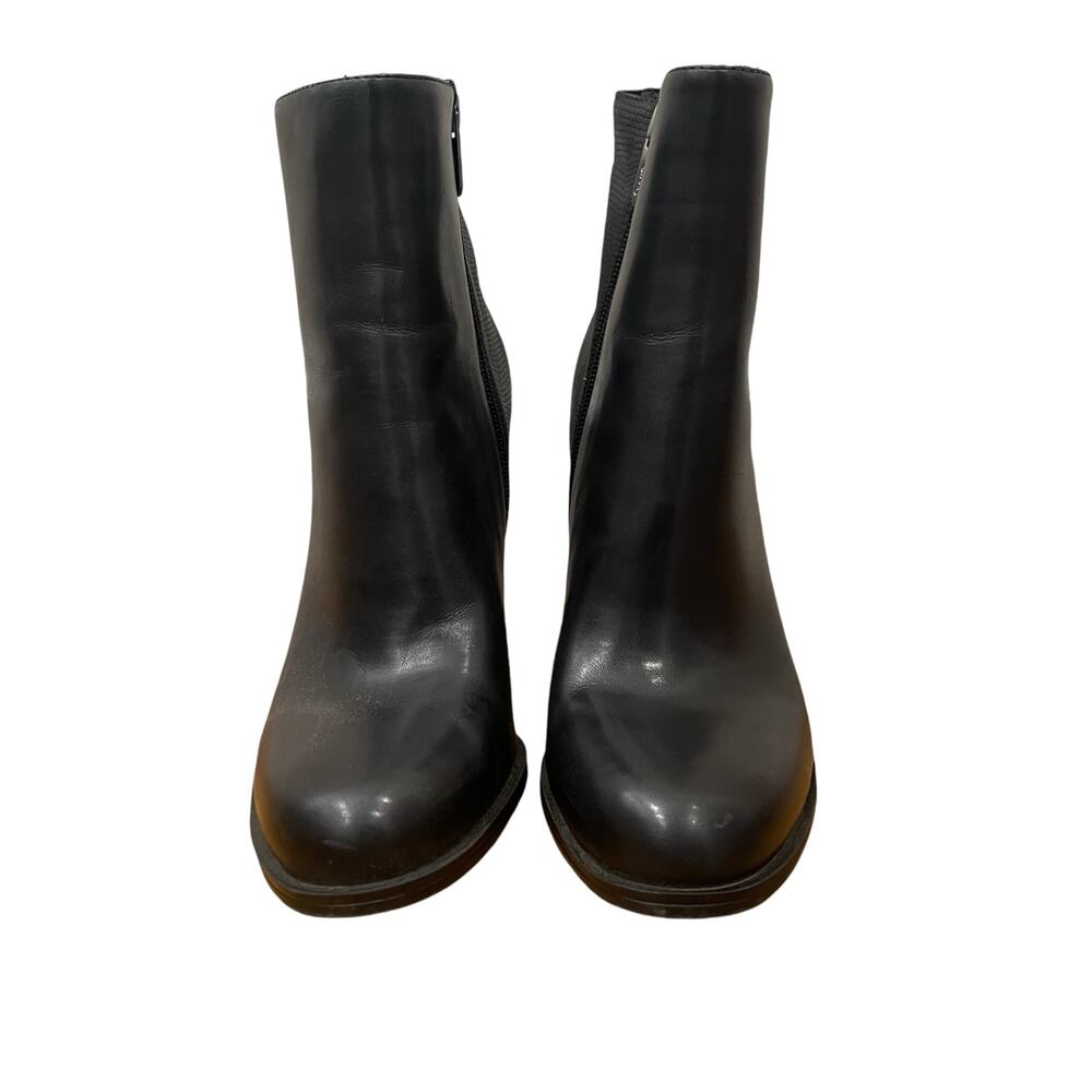 Circus by Sam Edelman Rollins Black Croc Embossed Leather Bootie Size 8.5 - Picture 2 of 8